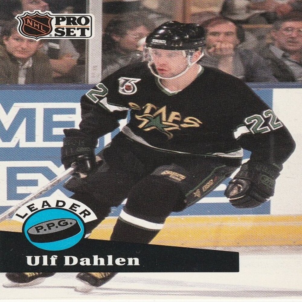Ulf Dahlen - 1991 Pro Set Power Play Goals Leader Card